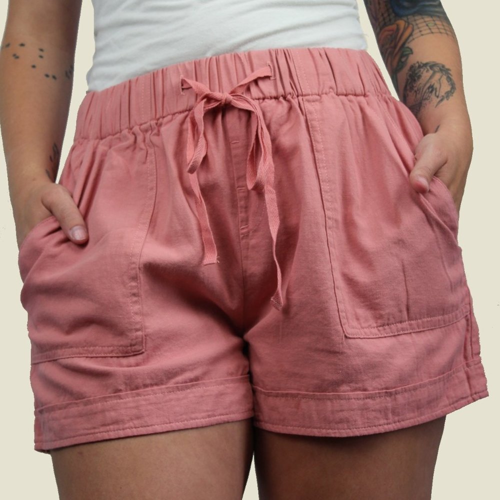 Pink Cotton Shorts
